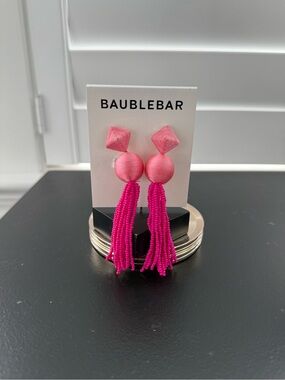 BaubleBar NEW Pink Beaded dangling studs
